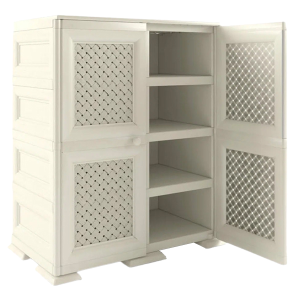 Шкаф для прихожей Элластик-Пласт Уют, бежевый, арт Э-218 Б (Э-218 Б)