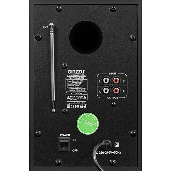 Колонки компьютерные 2.1 Ginzzu GM-407