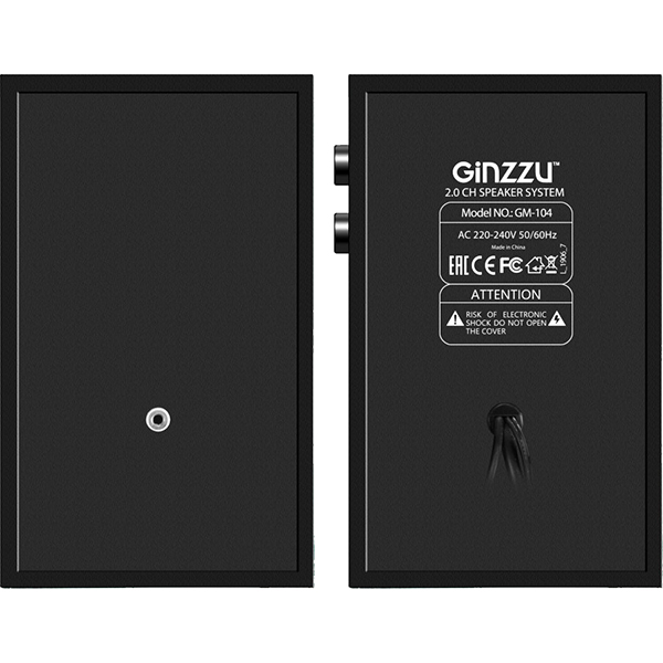 Колонки компьютерные 2.0 Ginzzu GM-104
