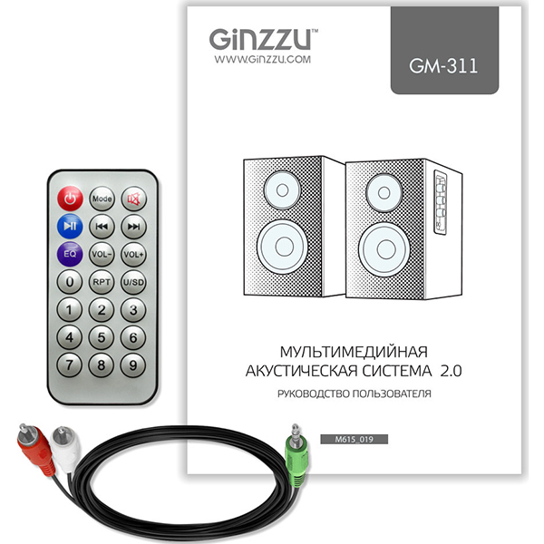 Колонки компьютерные 2.0 Ginzzu GM-311