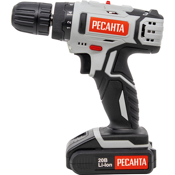 Шуруповерт аккумуляторный Ресанта ДА-20-2ЛК