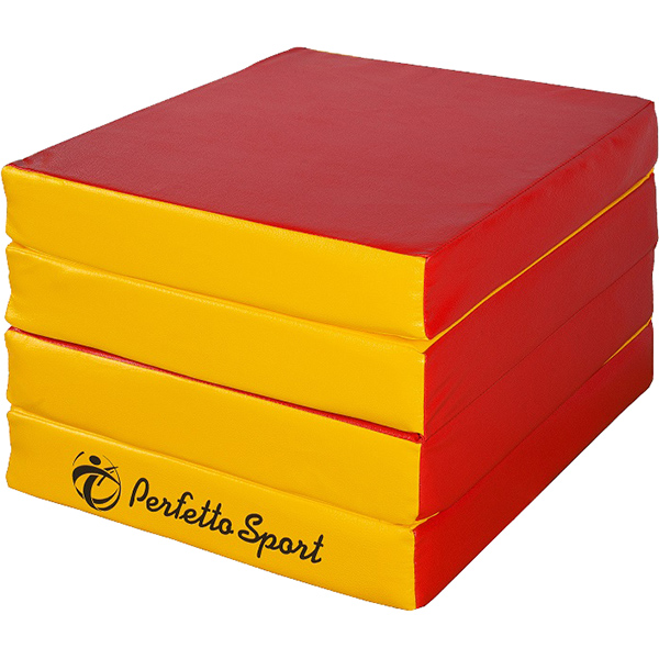 Игровые и спортивные комплексы и горки Perfetto Sport N11 (100 х 100 х 10) скл.4 слож.красно/желтый