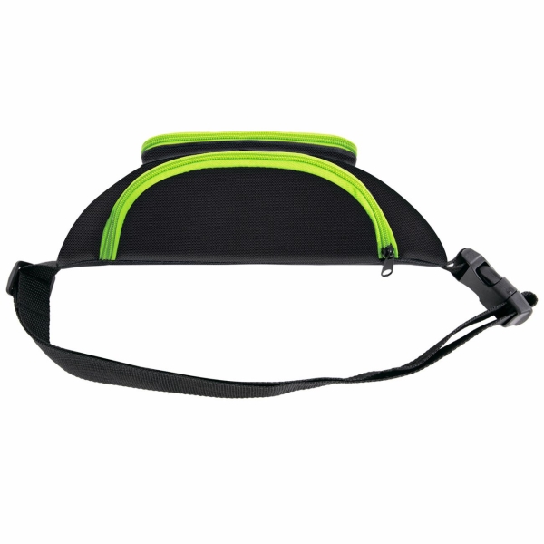 Сумка на пояс Brauberg черный/салатовый (270823)