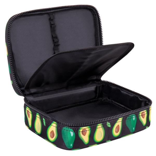Пенал детский Brauberg Avocado 1 отделение, ткань, 21x15x6см (270706)