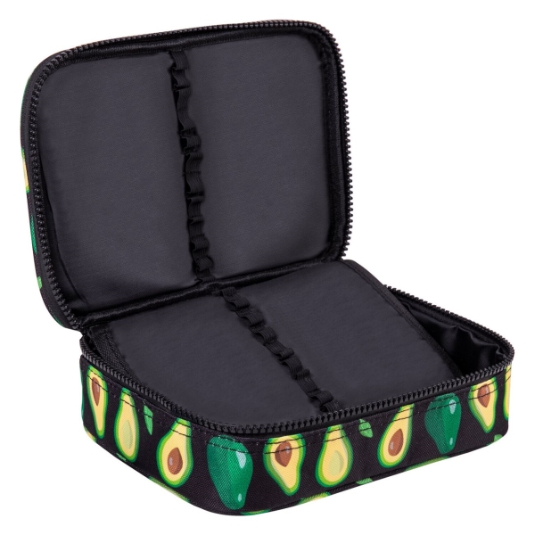 Пенал детский Brauberg Avocado 1 отделение, ткань, 21x15x6см (270706)