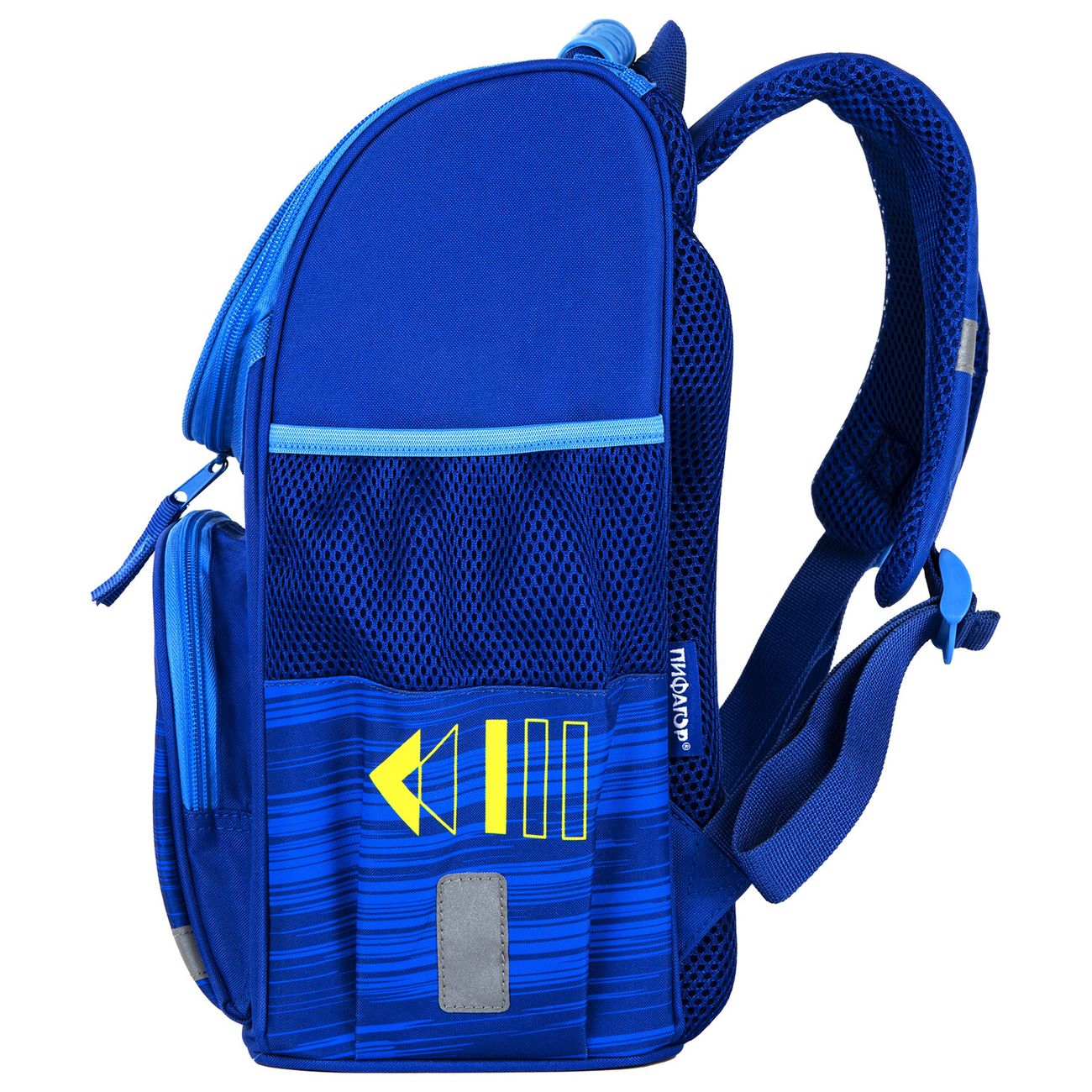 Рюкзак школьный Пифагор Гоночный автомобиль 35х28х18см (270689)