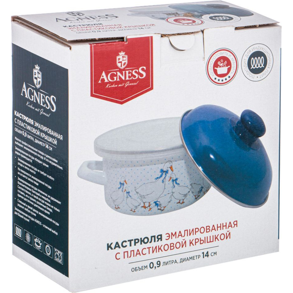 Кастрюля Agness 951-038