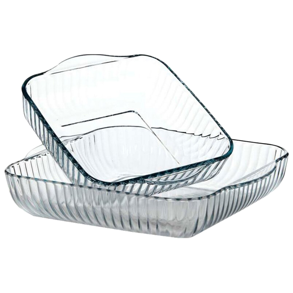 Форма для выпекания (стекло) Borcam Sets2шт 3л1,6л