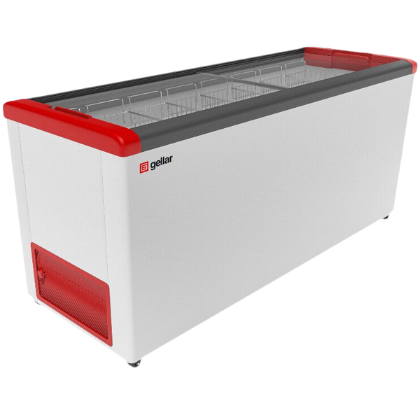 Морозильный ларь Gellar FG 600 C красный