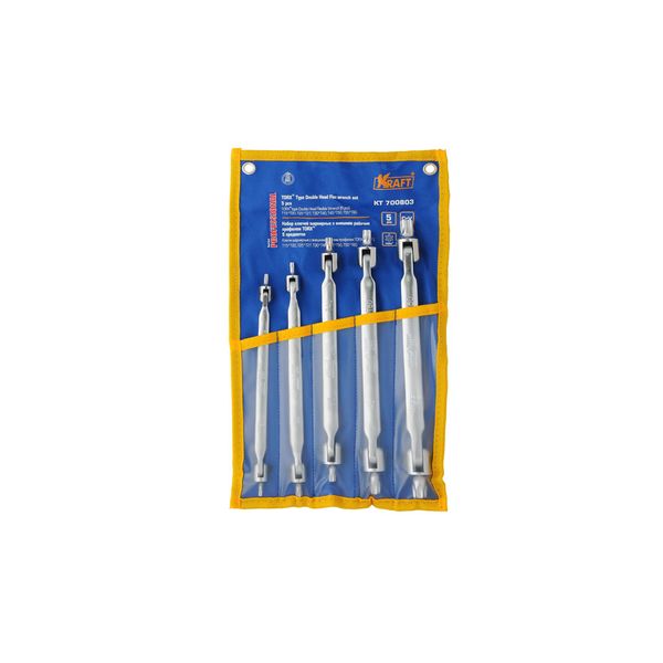 Набор ручного инструмента Kraft KT 700803 ключи шарнирные Torx 5шт., в сумке