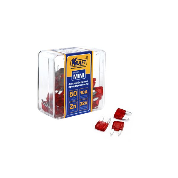 Предохранитель Kraft 10А MINI 50шт KT 870011 фото