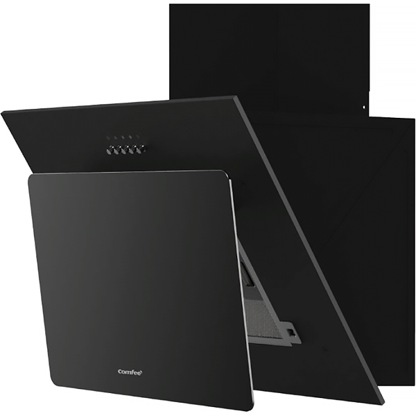 Вытяжка Comfee CHA600GB, черное стекло