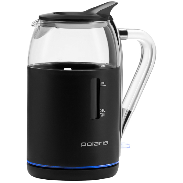 Электрочайник Polaris PWK 1563CGL белый черный фото