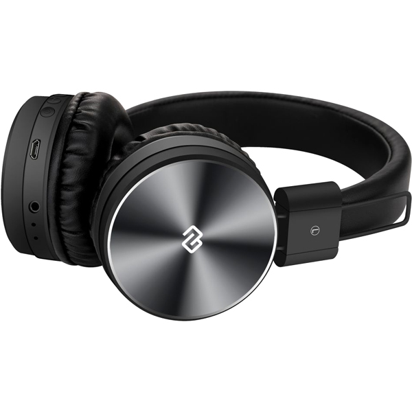 Наушники накладные Bluetooth Digma BT-12 Black (L200BT)
