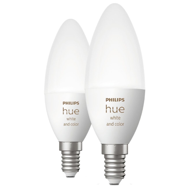 Умная лампочка Philips Комплект ламп Hue E14 2шт (929002294210)