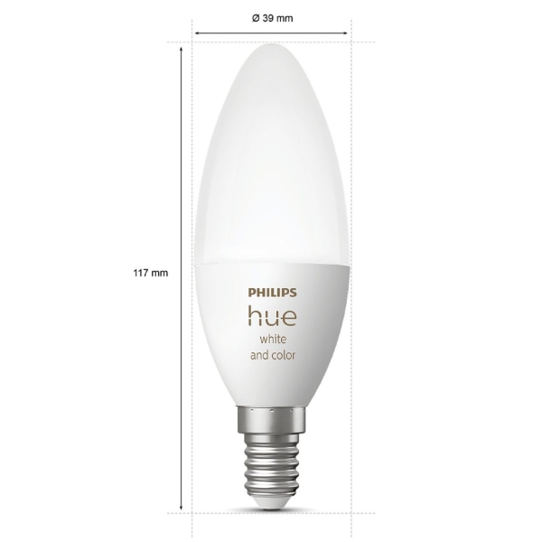 Умная лампочка Philips Комплект ламп Hue E14 2шт (929002294210)