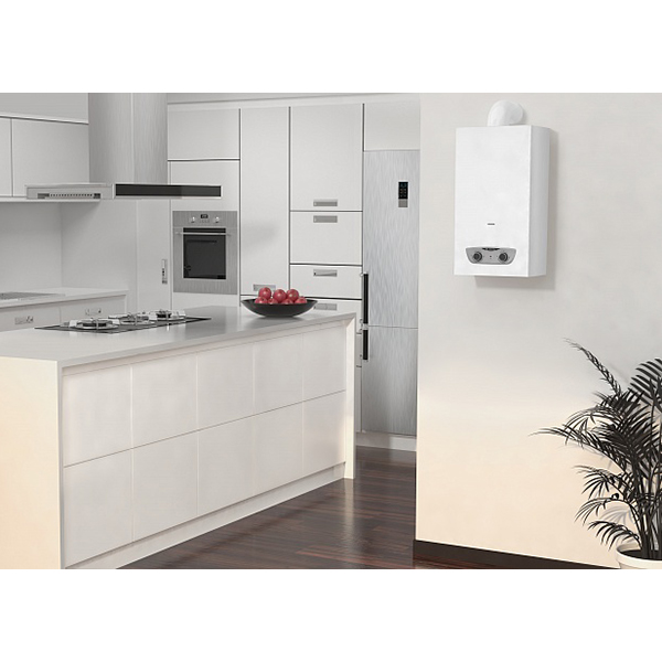 Водонагреватель газовый проточный Hotpoint FAST R ONM 14 NG RU белый (3632312)