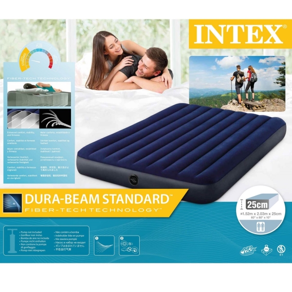 Матрас надувной Intex 64759 Classic Downy 152см