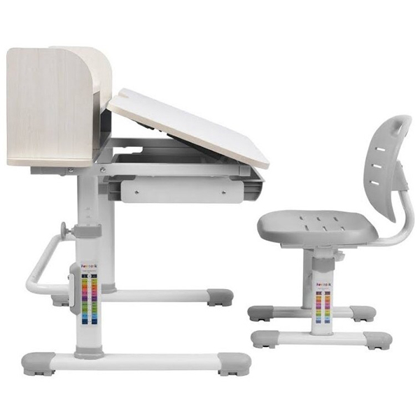 Комплект парта и стул Fundesk Carezza Grey-w