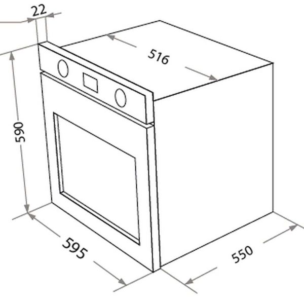 Электрический духовой шкаф HOMSAir OEF657BK