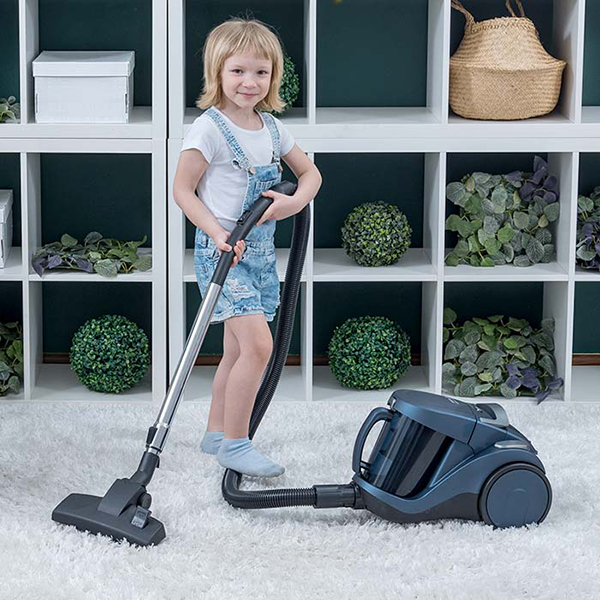 Пылесос с контейнером для пыли Аксион Р37 синий