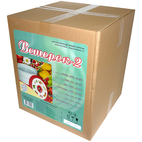 Сушка для фруктов Ветерок 2 ЭСОФ 2-0.6/220 белый