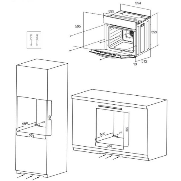 Электрический духовой шкаф Maunfeld EOEC.564W