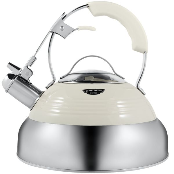 Чайник Maunfeld MRK-119BG бежевый/хромированный