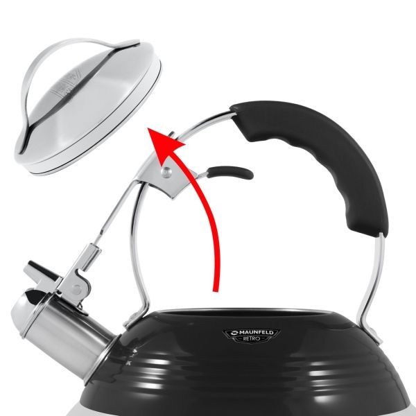 Чайник Maunfeld MRK-119BK черный/хромированный черный/нержавеющая сталь