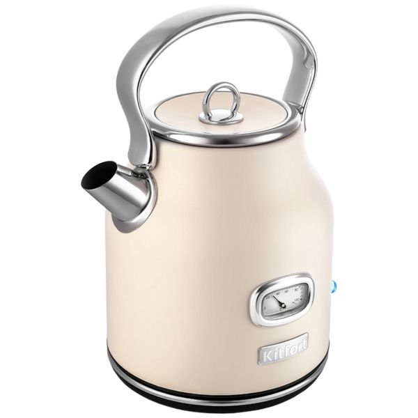 Электрочайник Kitfort КТ-6150-1 бежевый фото
