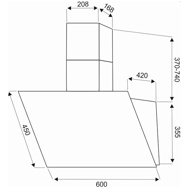 Вытяжка DACH DIANA 60 B
