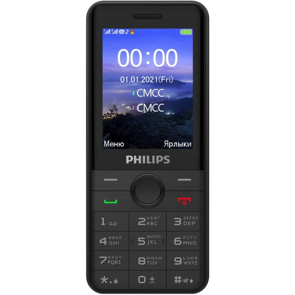 Мобильный телефон Philips Xenium E172 черный фото