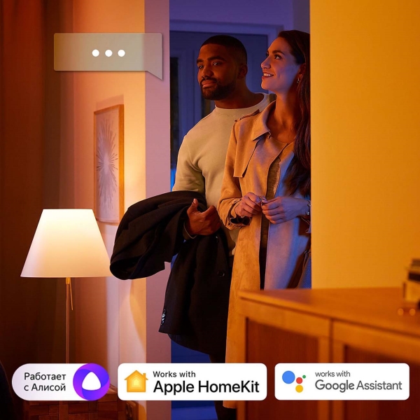 Умная лампочка Philips Hue Single Bulb E27 Color (929002216824)
