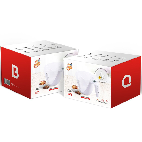 Весы кухонные BQ KS1008 белый