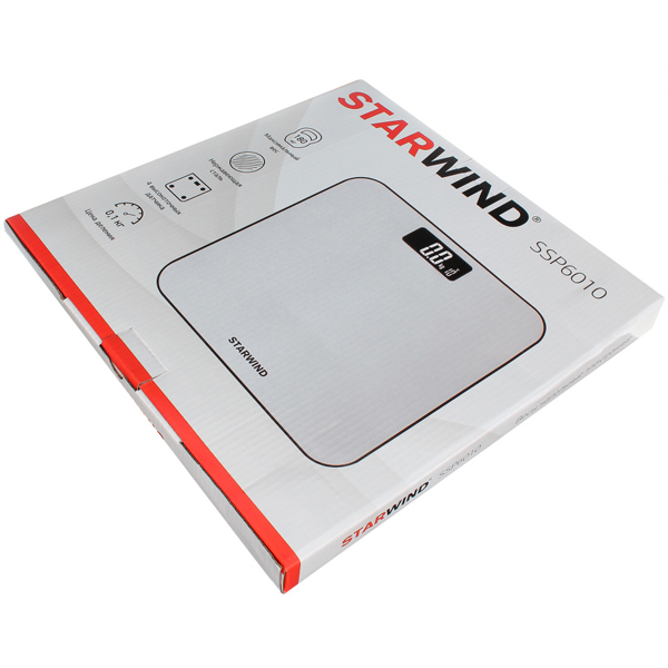 Весы напольные Starwind SSP6010 серебро