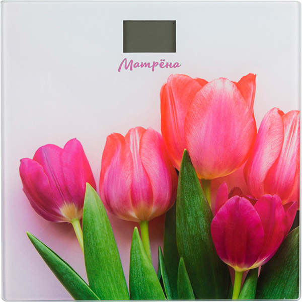 Весы напольные Матрёна МА-090 007835 тюльпаны