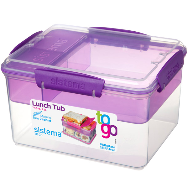 Контейнер для продуктов Sistema To-Go Lunch Tub 2.3л Violet (21665)