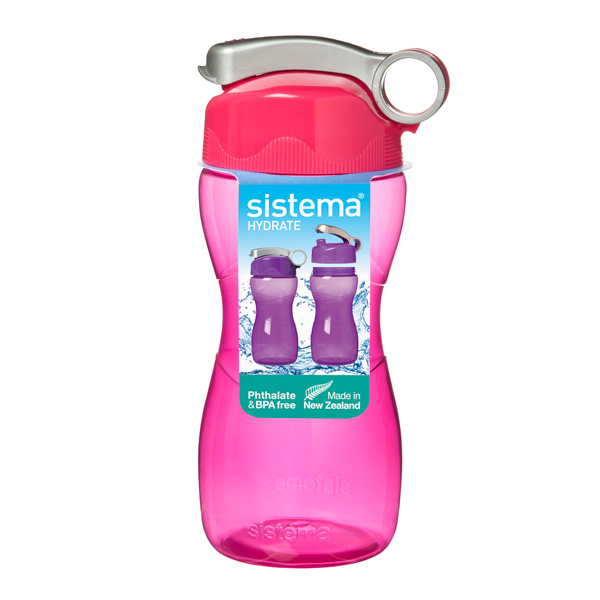 Бутылка для воды Sistema Hydrate Hourglass 475мл красный (580) фото