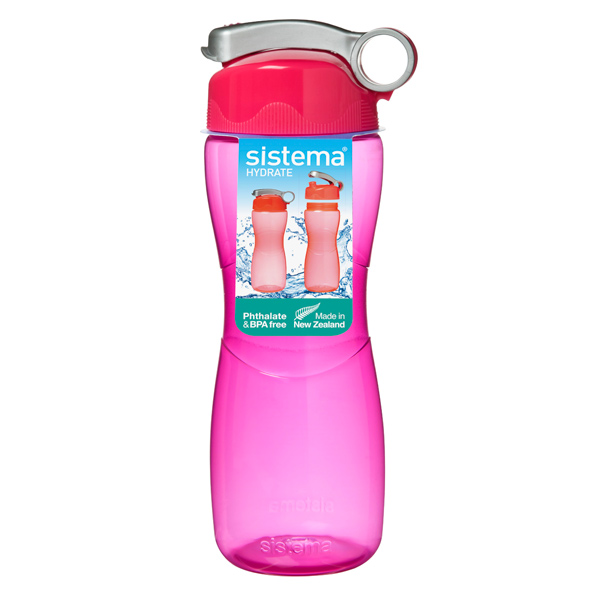 Бутылка для воды Sistema Hydrate Hourglass 645мл красный (590) фото