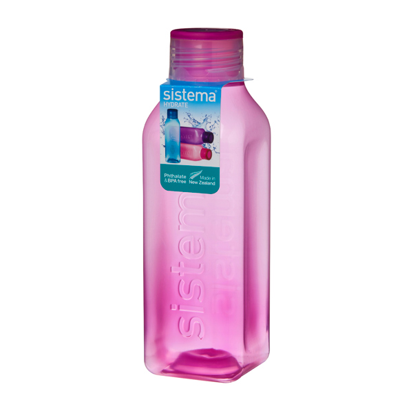 Бутылка для воды Sistema Hydrate Square Bottle 1л красный (890) фото
