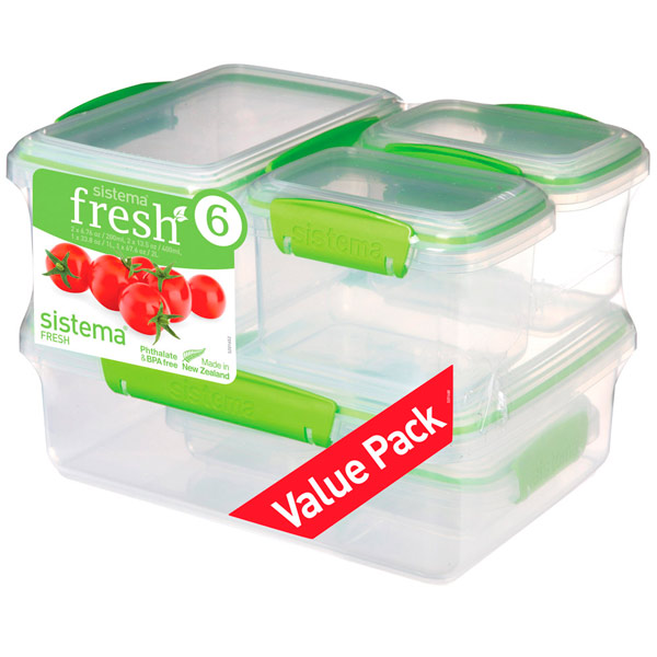 Набор контейнеров Sistema Lime Green (951760)