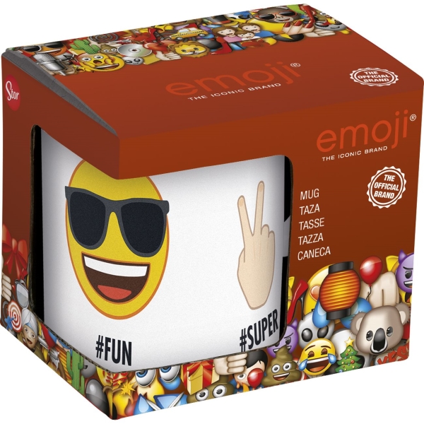 Набор кружек Stor Эмодзи Cool 325мл, керамика, 2шт (305303)