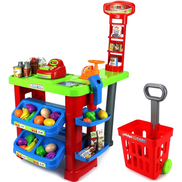 Детский игровой набор ND Play Магазин с тележкой (FW-66180)