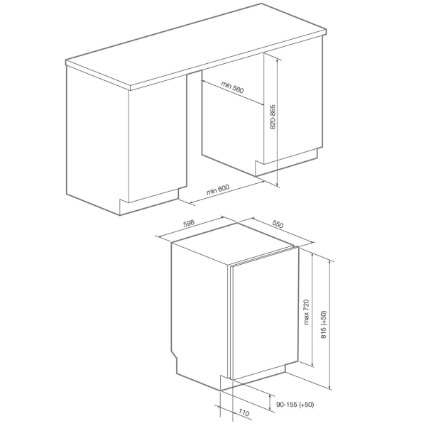 Встраиваемая посудомоечная машина Graude VG 60.2 S