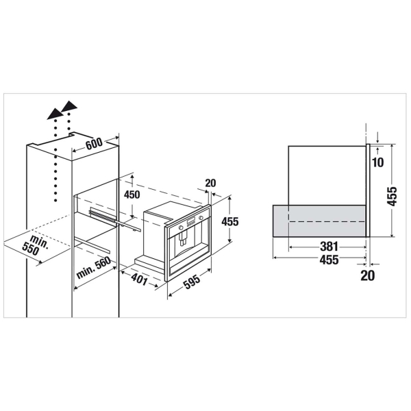Встраиваемая кофемашина Kuppersbusch CKV 6550.0 W5 Black Velvet