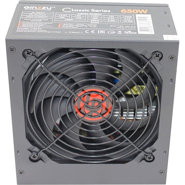 Блок питания Ginzzu CB650 12см