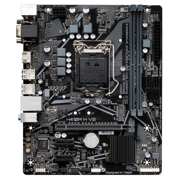 Материнская плата GIGABYTE H410M H V2 фото
