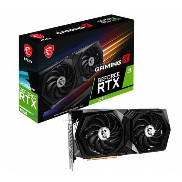 Видеокарта MSI NVIDIA GeForce RTX 3050 GAMING X 8GB (RTX 3050 GAMING X 8G)