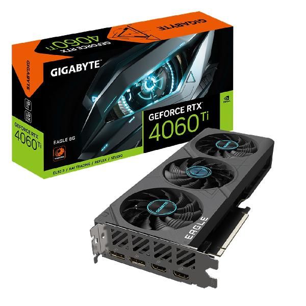 Видеокарта GIGABYTE NVIDIA GeForce RTX 4060 Ti EAGLE 8GB (GV-N406TEAGLE-8GD)