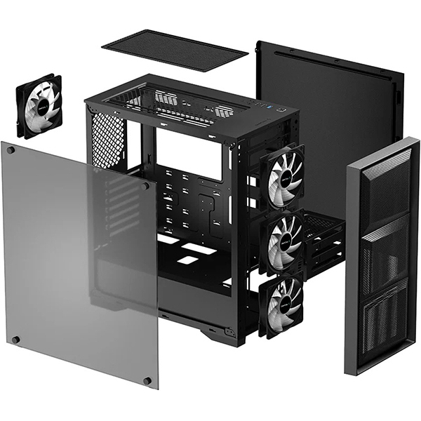 Корпус для компьютера DeepCool MATREXX 50 MESH 4FS MidiTower (DP-ATX-50-MESH-4FS)